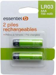 Pile rechargeable Essentielb x2 AAA