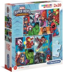 Puzzle Clementoni Marvel Superhero - 2x20 pièces