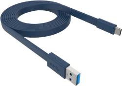 Câble USB C Adeqwat plat USB C Silicone bleu