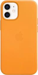 Coque Apple iPhone 12 mini Cuir orange MagSafe