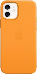 Coque Apple iPhone 12/12 Pro Cuir orange MagSafe