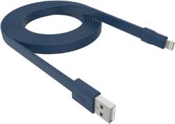 Câble iPhone Adeqwat plat Lightning Silicone bleu