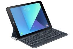 Samsung Etui à rabat gris avec clavier intégré pour Samsung Galaxy Tab S3 9,7