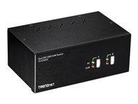 TRENDnet TK-232DV - commutateur ecran-clavier-souris/audio/USB - 2 ports