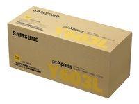 Samsung CLT-Y603L - a rendement eleve - jaune - originale - cartouche de toner (SU557A)