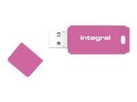Clé USB Integral Neon rose - 128 Go