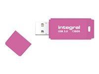 Clé USB 3.0 Integral Neon rose - 64 Go