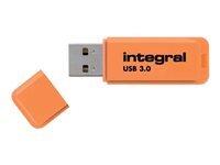 Clé USB 3.0 Integral Neon orange - 32 Go