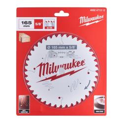 MILWAUKEE Lame de scie circulaire bois 165x15.87x1.6x40 alternée
