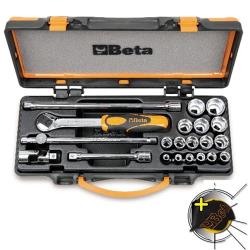 BETA Coffret 16 douilles 6 pans et 5 accessoires - 910A/C16 - 009100936