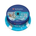 Supports de stockage VERBATIM Pack de 25 CD-R 52x AZO Wide Inkjet Printable 