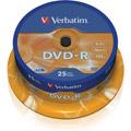 Supports de stockage VERBATIM Pack de 25 DVD-R 4,7 Go
