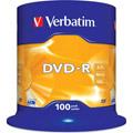 Supports de stockage VERBATIM Pack de 100 DVD-R 16x 4.7Go Matt Silver