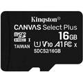 Cartes mémoire KINGSTON Canvas Select Plus microSDHC UHS-I 16 Go