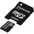 Cartes mémoire TRANSCEND Micro SDHC 8 Go Class 10 + Adaptateur SD