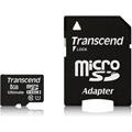 Cartes mémoire TRANSCEND Micro SDHC UHS-I 8 Go Classe 10 600x + Adaptateur