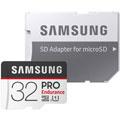 Cartes mémoire SAMSUNG Samsung PRO Endurance UHS-I 32 Go + Adaptateur 
