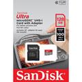 Cartes mémoire Sandisk Ultra microSDXC 128Go + Adaptateur SD
