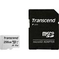 Cartes mémoire TRANSCEND 300S microSDXC UHS-I U3 256Go + Adaptateur SD
