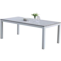Ensemble table + chaises tulum aluminium blanc - t8 600465 - WILSA