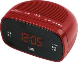 Radio réveil Listo RR-908 Rouge