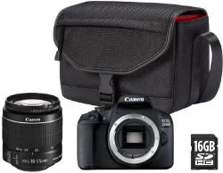 Appareil photo Reflex Canon EOS 2000D + EF-S 18-55mm + Etui + 16Go