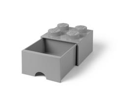 LEGO Divers 5005713 Brique gris pierre de rangement à tiroir et à 4 tenons