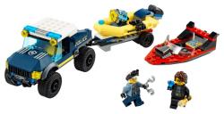 LEGO City 60272 Le transport de bateau de la police d'élite