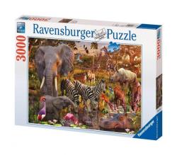 Ravensburger - Puzzle 3000 pièces - Animaux africains
