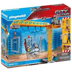 Playmobil - Grue radio-commandée avec mur de construction - 70441