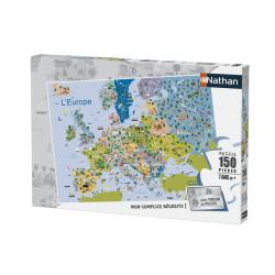 Nathan - PUZZLE 150 P - CARTE D'EUROPE