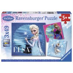 Ravensburger - Puzzles 3 x 49 pièces - Reine des neiges
