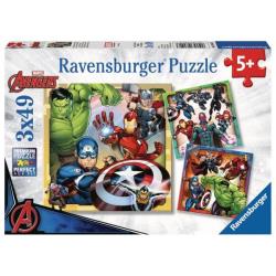 Ravensburger - Puzzles 3x49 pièces - Les puissants Avengers