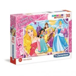 Clementoni - Puzzle 30 pièces - SuperColor - Disney Princ