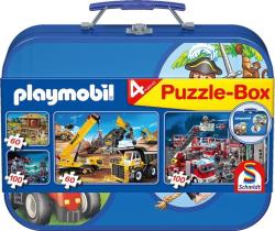 Valise Puzzles Playmobil Schmidt
