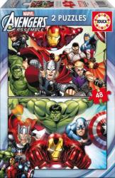 Educa - Puzzle 2 x 48 Pièces - Avengers