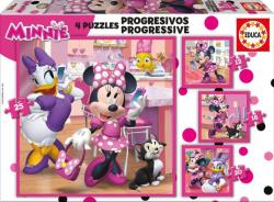 Educa - 4 puzzles progressifs Minnie