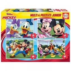 Educa - Puzzle Progressif 4 en 1 - Mickey et Minnie