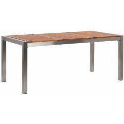 Table de jardin plateau en bois eucalyptus 180 x 90 cm grosseto 194175 - BELIANI