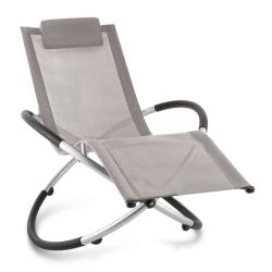 Blumfeldt chilly billy chaise longue jardin transat aluminium -taupe HMD1-Chilly-Billy-TP