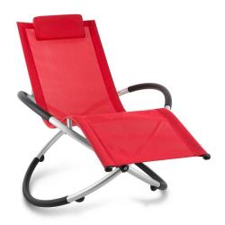 Blumfeldt chilly billy chaise longue jardin transat aluminium -rouge HMD1-Chilly-Billy-RD