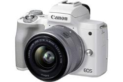 Appareil photo hybride Canon EOS M50 Mark II Blanc + EF-M 15-45mm f/3,5-6,3 IS STM