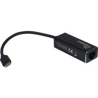 Inter-Tech ARGUS IT-811 USB-C RJ-45 Noir, Carte réseau