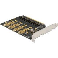 Delock 89017 PCI Express x16 Card to 4 x internal NVMe M.2