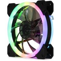 Cooltek Silent Fan 120 RGB ventilateur de boîtier pc 12 cm Noir, Blanc