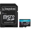 KINGSTON Canvas Go Plus microSDXC UHS-I - 512Go +Adapt. SD