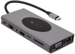 Hub Helix USB-C 15 en 1 avec chargement sans fil