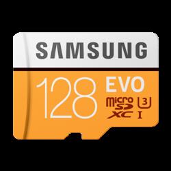 Samsung MB-MP128GA EVO Carte microSD 100 Mo/s (avec adaptateur SD) 128 Go