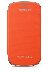 Etui à rabat Orange pour Galaxy S3 mini - EFC-1M7FOE