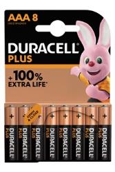 Pack de 8 piles alcalines AAA Duracell Plus, 1.5V LR03